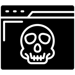 Wall Mural - Website Hacked Icon