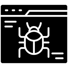 Wall Mural - Website Bug Icon
