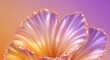 © Nouman - Closeup of a shimmering flower with gold and purple petals, creating a luxurious and artistic background design