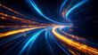 © AdolescentChat - Abstract glowing lines and data flow technology background
