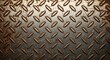 © korek - Detailed Close-Up of Rusted Diamond Plate Metal Texture Background