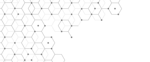 Wall Mural - vector abstract geometric technology hexagonal graphic design