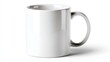 © AR - Detailed Color Picture of White Mug White Isolated on White Background