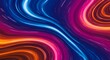 © ROMYPIX - Vibrant swirling neon light trails create a dynamic and energetic artistic visual representing speed, motion and abstract digital background.