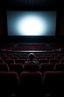 © Nusrat - Empty Cinema with Lone Viewer – Minimalist Theater Mood