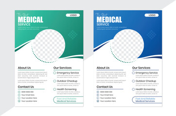 A new medical flyer design with good quality print ready