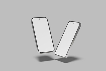 Phone Screen Blank Mockup Template