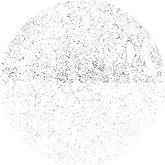 Wall Mural - sprayed black half circle form .graffiti art design . noise dispersion circle . spray effect .grunge