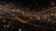© Johannes - golden network glowing points lines