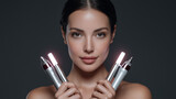 frau, schönheit, gesicht, lächelnd, haut, person, auswahl, produkt, placement, profuktplacement, influencer, werbung, pflege, lächeln, leute, make-up, gebiss, lippen, kosmetik, leitbild, close up, ges