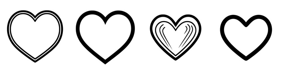 The Hand-Drawn Heart is a simple yet heartfelt hand-drawn outline of a heart symbol, conveying affection, love, and care through its minimalist style, perfect for branding, social media, and special