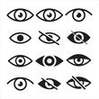© Mohammad - Stylish open eye graphic icon many more