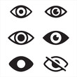 © Mohammad - Simple color flat design eye symbol