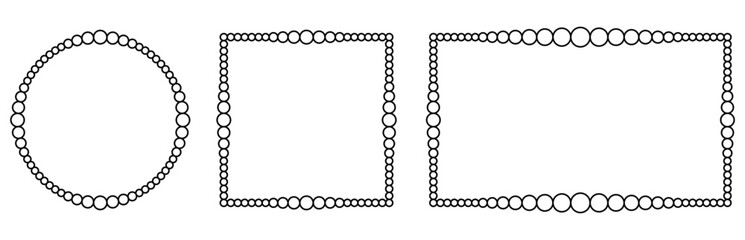Wall Mural - Elegant geometric frames crafted from interconnected circles in versatile design
