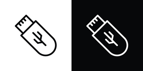 usb drive icon design elements. icons for app or web