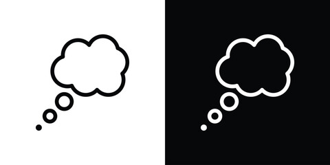 Think bubble icon design elements. icons for app or web