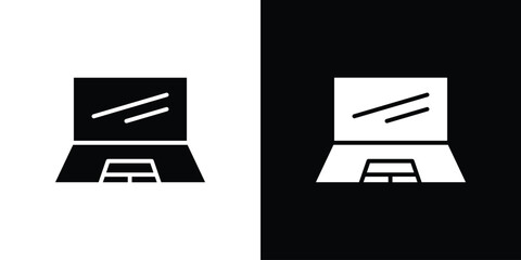 Laptop icon symbol infographics website design, logo, app, UI