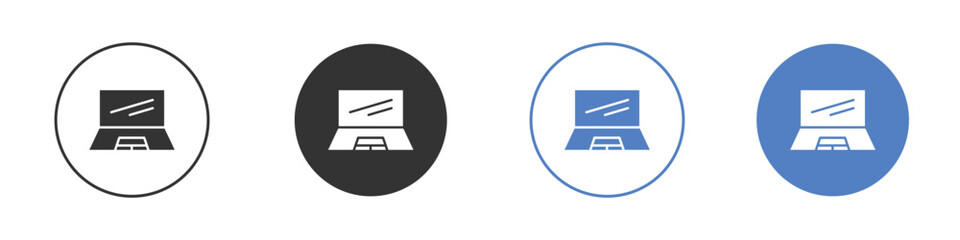Laptop icon pictogram for your web site design, logo