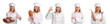 © Pixel-Shot - Set of female baker on white background