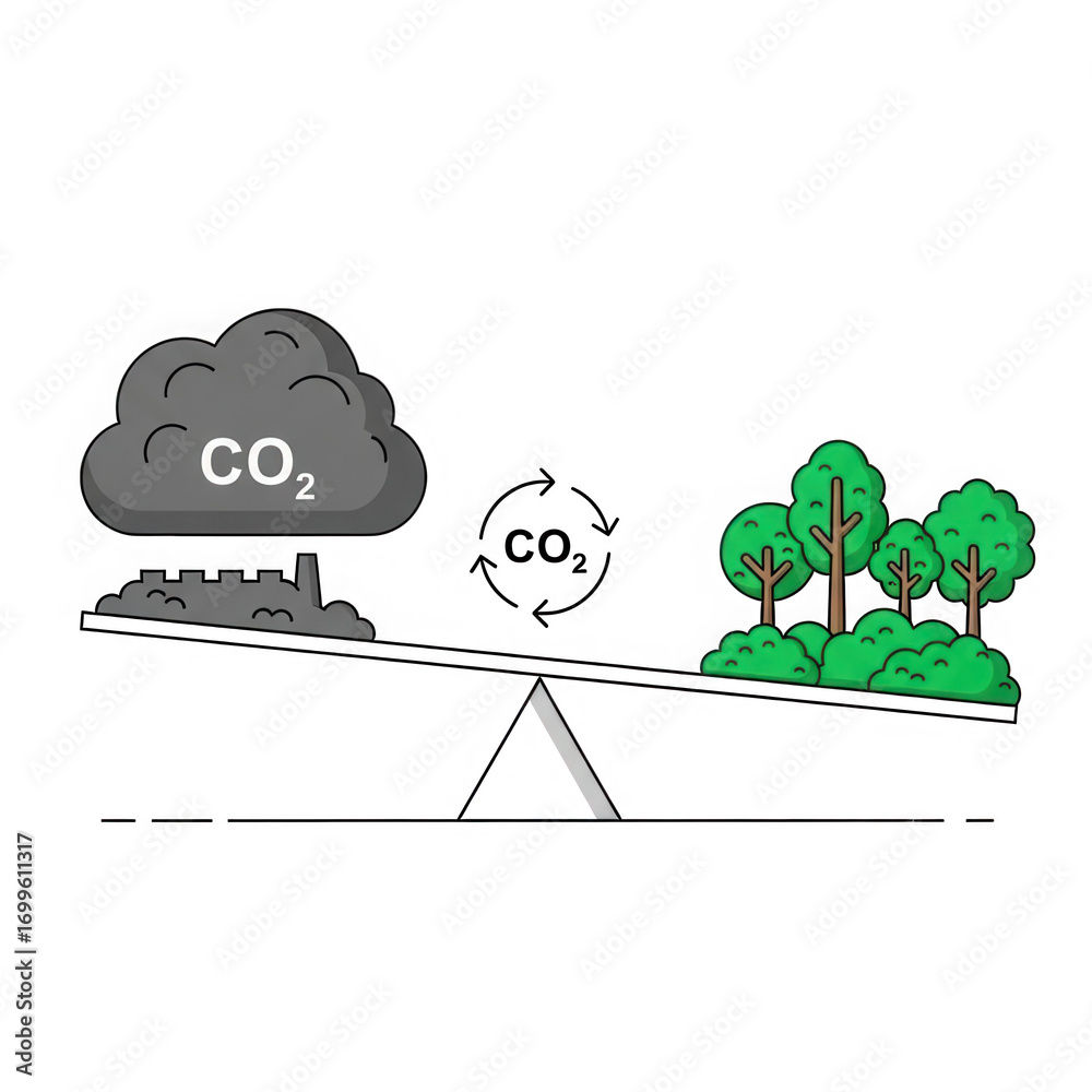 Forest Absorption Visualizing the balance between carbon dioxide emissions and forest ...
