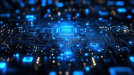 Dark mysterious atmosphere computer technology theme background, expressing cybersecurity, data privacy or hacker concept