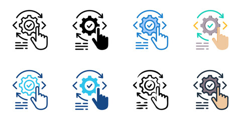 Software Testing icon set multiple style collection 
