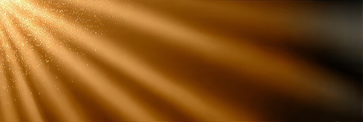 Wall Mural - golden lights background with shining sunbeams and dust, magical sun rays overcast texture