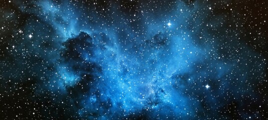 Wall Mural - stunning deep space nebula with colorful gaseous clouds in a dark cosmic background, awe inspiring