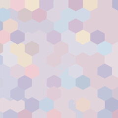 Wall Mural - Pastel hexagon pattern background with soft colors for modern designs and backgrounds, patern seamless, Stock royalty.