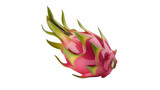 dragon fruit on white background