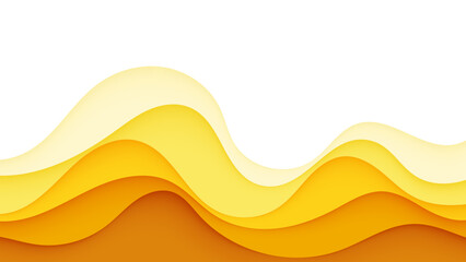 Wall Mural - abstract yellow wave background vector design with flowing lines and modern artistic pattern illustr