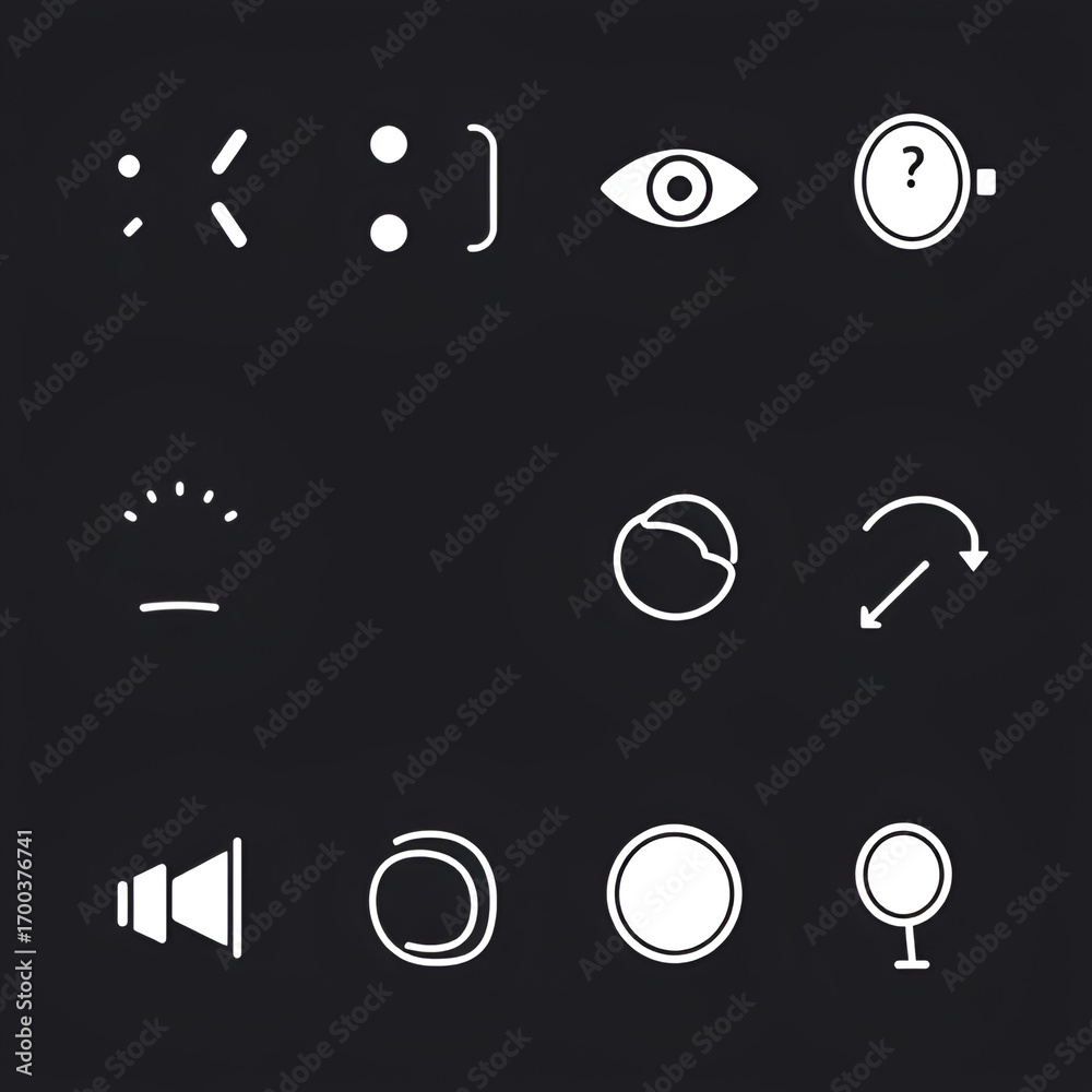 Regret and hindsight icon set. Vector symbols for concepts like mistake
