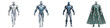 © Orawan - Futuristic Armor Collection: Sci-Fi Robotic Suits on White Background