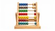 © Isra store - Wooden abacus toy with multiple colorful beads sturdy wooden frame classic learning tool for teaching counting and math skills to children isolated on white background