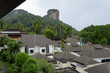 Railay, Krabi, the rainy season atmosphere is quiet and there are clouds and rain.