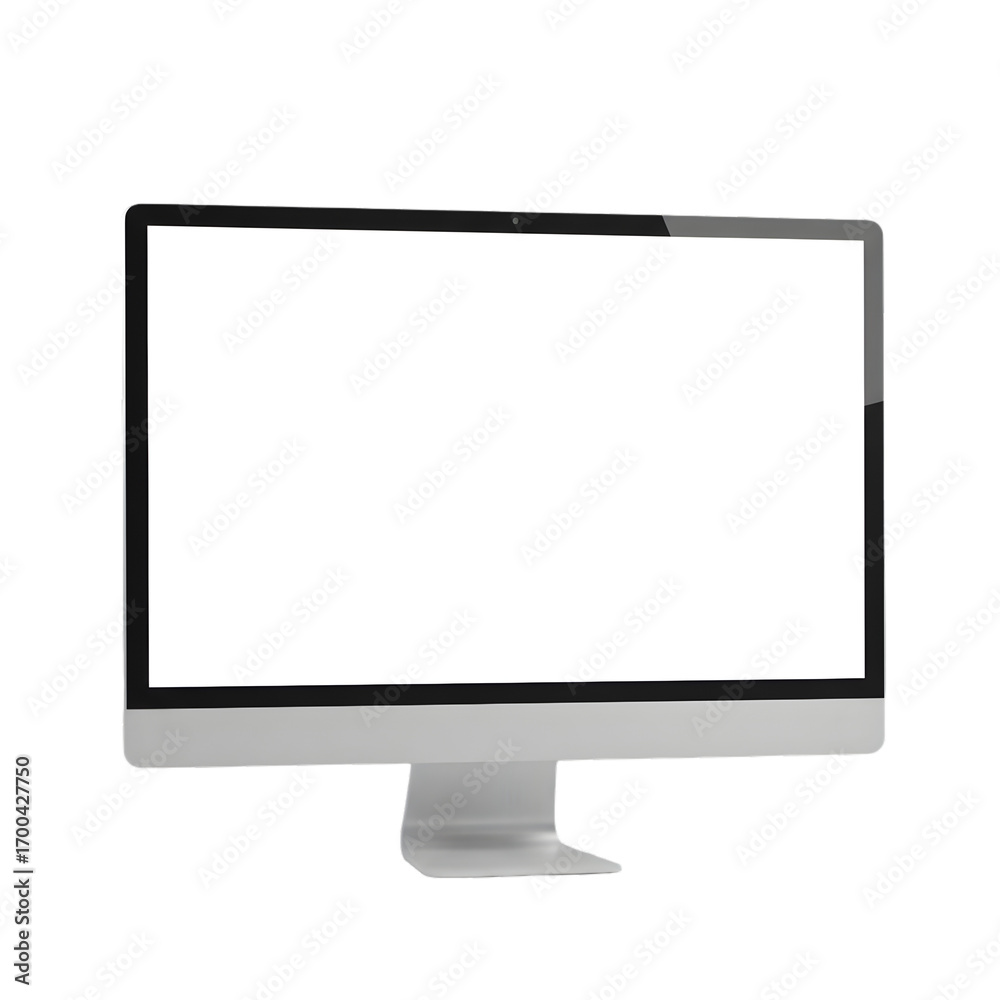 Computer Monitor Isolated On Transparent Background Digital Device ...