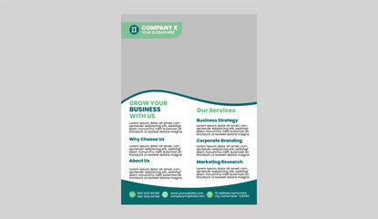 Modern business flyer design
