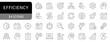 © OpenDesigner - Efficiency simple line icons. Productivity, editable stroke icon. vector