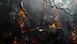 © doubledecker - 傷と擦れが刻まれたダークメタルの質感背景 – Dark Scratched Metal Surface with Distressed Edges High Contrast Texture