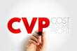 © dizain - CVP Cost Volume Profit - managerial economics, form of cost accounting, acronym text concept background