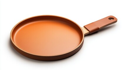 Closeup view of versatile cooking pan with sturdy handle for everyday kitchen use