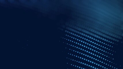 Beautiful blue particle wave effect modern technology background. Corporate design.