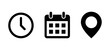 © ValGraphic - Time, Date and Location icons