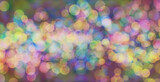 Kolorowe rozmycia świateł typu Bokeh.