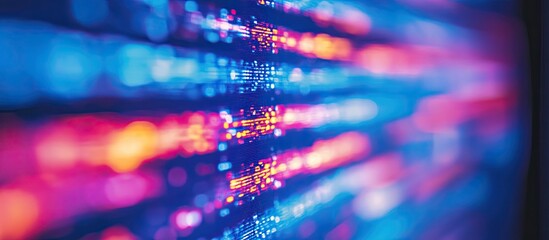 Abstract Digital Display, Vibrant Colors, Blurry Lines
