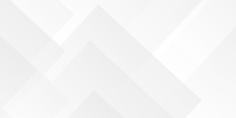 Wall Mural - Abstract white and gray overlap triangle geometric technology design. minimal rectangle randomly arranged white lines transparent web square background. overlapping web template presentation design.	