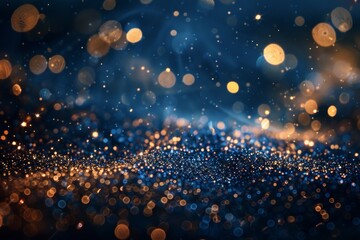 Wall Mural - An Abstract and Artistic Representation of Cosmic Lights and Glittering Stars Set Against the Dark Vastness of Space