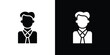 © Craft Studio - Man icon line style. Graphic design element vectors