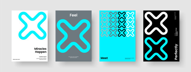Canvas Print - isolated brochure design. geometric flyer layout. creative report template. business presentation. b
