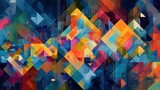 Abstract geometric shapes design pattern
